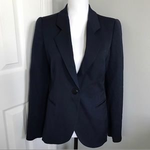 Armani navy blue 1 button lined blazer